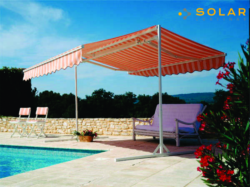 Toldo a 2 agua